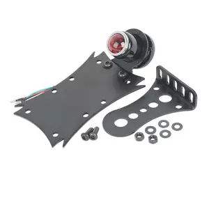 Tcmt XF140653 Side Mount Kentekenplaat Achterlicht Beugel Voor Motorfiets Bobber Chopper Harley