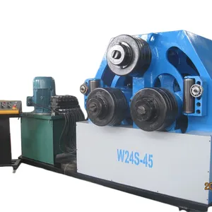 W24S 3 Roller Hydraulic Carbon Steel Angle Iron Bender Machine