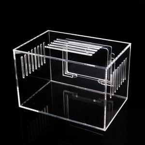 Fabrika toptan özel şeffaf moda üst tedarikçi modern şık akrilik pet kafes için akrilik kuş ücretlendirme kafes - Product Image 4