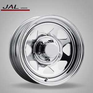 Roues <span class=keywords><strong>de</strong></span> <span class=keywords><strong>remorque</strong></span> en acier à 4 <span class=keywords><strong>trous</strong></span> Jantes <span class=keywords><strong>de</strong></span> voiture 13 pouces Roues à rayons blancs 4x100 - Product Image 6