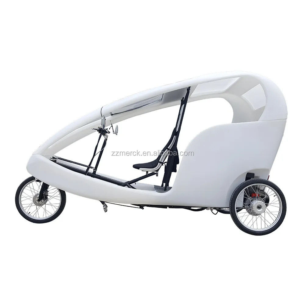 Passenger Velo Taxi Fietstaxi Bajaj Fiets 3 Wheeler Motorfiets Auto Batterij Elektrische Riksja Voor Verkoop