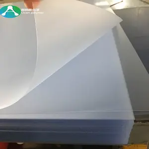 Thin Clear Fine Frosted Rigid Plastic PVC Sheet with Protective Film