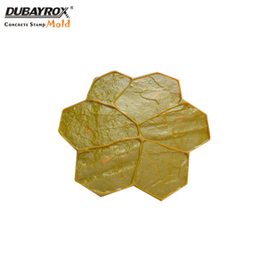 Molde de esteras de impresión de sello de hormigón para pavimentación de roca de goma de poliuretano aleatorio - Product Image 3