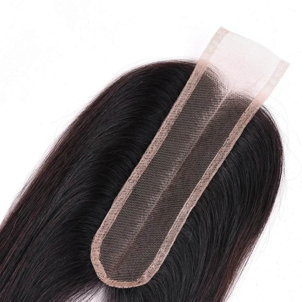 virgin hair 2*6 middle part lace closure new fashion Kim k straight lace closure for women Brazil hair closure