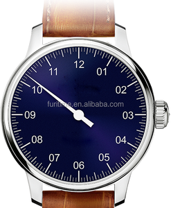 Relojes de pulsera de lujo de acero inoxidable con logotipo personalizado grande automático de una mano de marca superior para hombre - Product Image 5