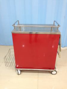 XF698 Rvs Ziekenhuis Verpleging Geneeskunde <span class=keywords><strong>Trolley</strong></span> Met Vijf Lades - Product Image 6