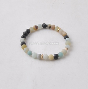 Moda pietra preziosa <span class=keywords><strong>di</strong></span> cristallo Amazonite Mala 6mm perline lava braccialetto diffusore olio essenziale <span class=keywords><strong>bracciale</strong></span> diffusore - Product Image 6