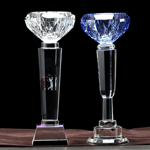 Alta calidad cristalina clara trofeo del <span class=keywords><strong>Super</strong></span> Bowl Diamond crystal clear trofeo taza de elite - Product Image 4