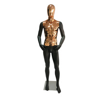 Cabeza de Maniquí de plástico a la moda, con pelucas y maniquí masculino de medio cuerpo, a la venta