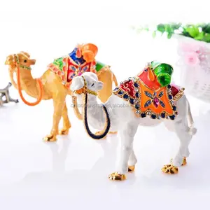 饰品盒装饰水晶手绘图案铰链首饰盒收藏骆驼