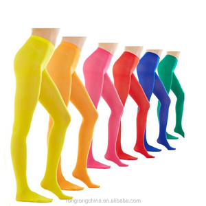 Ladies Tights Wholesale Nylon 80D Opaque Solid Color Footed Tights Color Pantyhose Sex