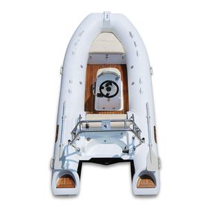 Haohai <span class=keywords><strong>Jet</strong></span> Boat kapal pesiar mewah 12,8 kaki kaku lipat tulang rusuk CE tersertifikasi dengan mesin tempel kulit serat kaca pancing - Product Image 5