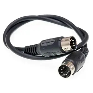 5 PinミニDin Male To Male 5 Pin Din Midi Cable