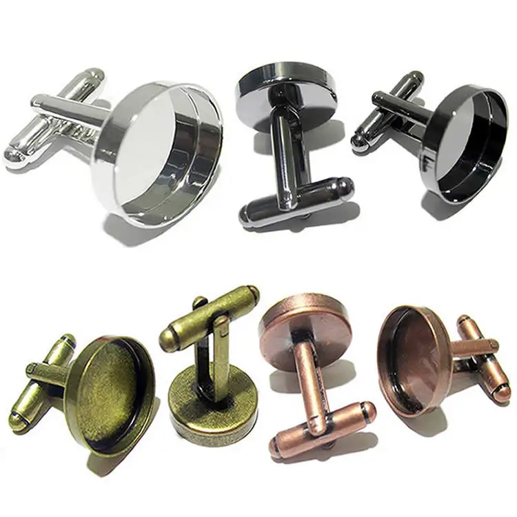 Boutons de manchette en cuivre fait à la main, accessoires de fabrication, fabrication de bijoux d'entreprise, ID8659