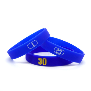 Custom Printed Silicone Rubber Wristband for Sports Promotional Item with Custom Logo