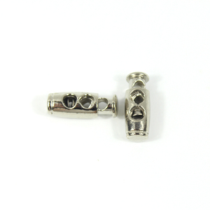 5mm Drawstring Silver <strong>String</strong> Metal Toggle Stopper Cord Lock - Product Image 3