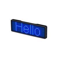 Letreros LED Programables con Desplazamiento y Recarga, Insignia LED Digital