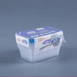Shrink wrap 5pcs plastic food container take away disposable