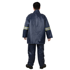 WC006 170T gommata traspirante <span class=keywords><strong>antivento</strong></span> impermeabile con nastri riflettenti tuta da pioggia invernale da lavoro - Product Image 2