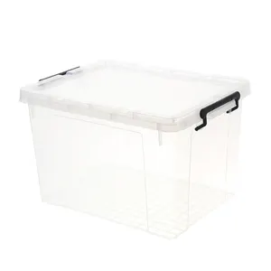 Caja de plástico con tapa para cocina, contenedor grande de plástico con tapa, pp, barato, venta al por mayor