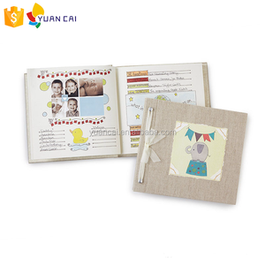 <span class=keywords><strong>Livre</strong></span> de souvenirs de <span class=keywords><strong>bébé</strong></span> avec impression personnalisée, <span class=keywords><strong>livre</strong></span> avec album <span class=keywords><strong>photo</strong></span> et couverture en lin - Product Image 2