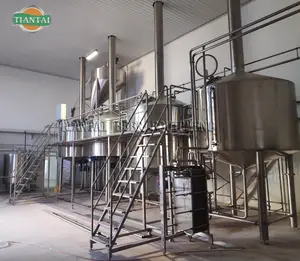 Equipment For Brewery 6000L 60HL Complete Automatic PLC 4 Vessel Stainless Commercial Brewery Equipment For Sale