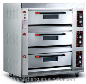 Four à <span class=keywords><strong>gaz</strong></span> commercial à usage intensif à 3 étages et 6 plateaux pour boulangerie - Product Image 2