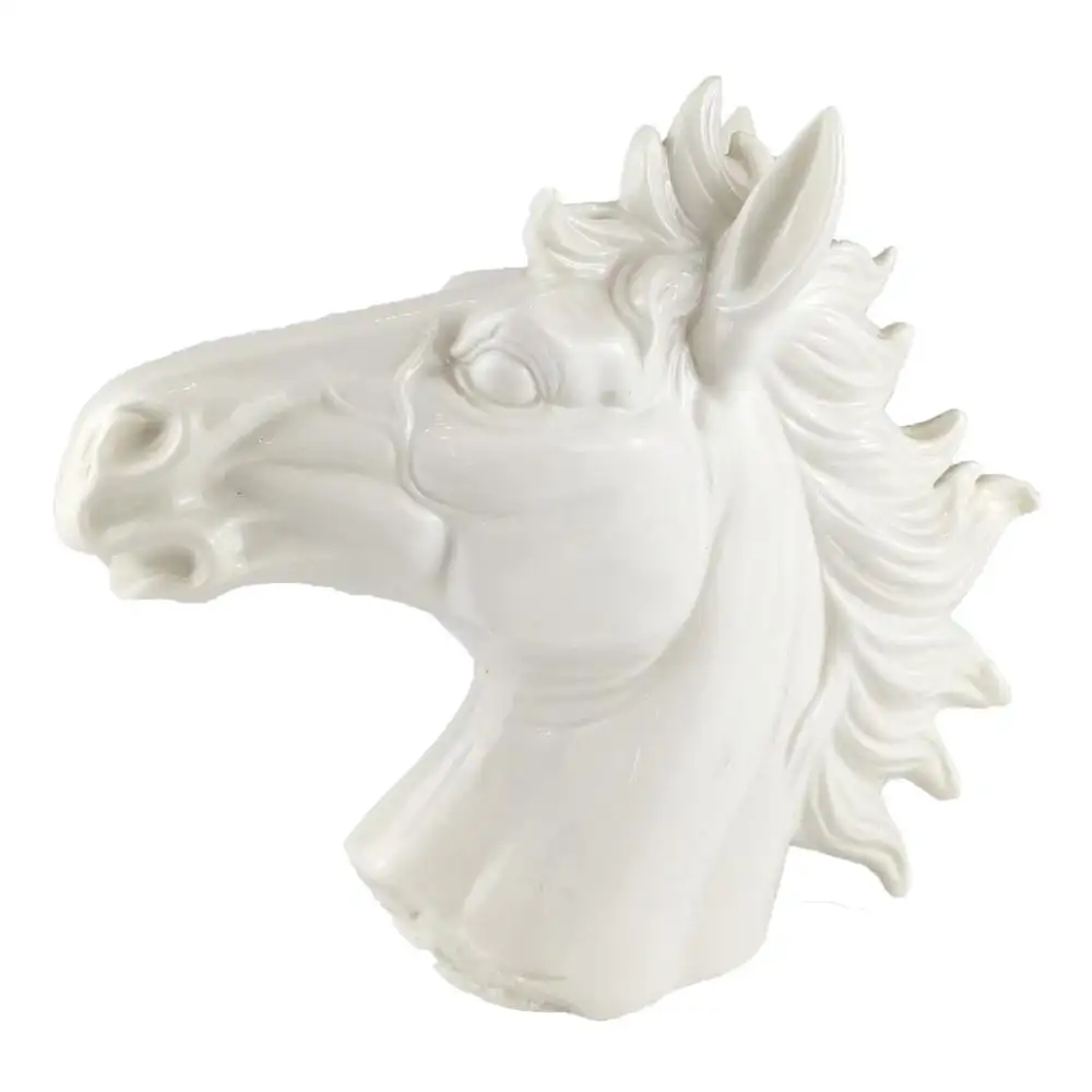 Antieke witte chinese keramische bisque paard <span class=keywords><strong>beeldjes</strong></span> unpainted