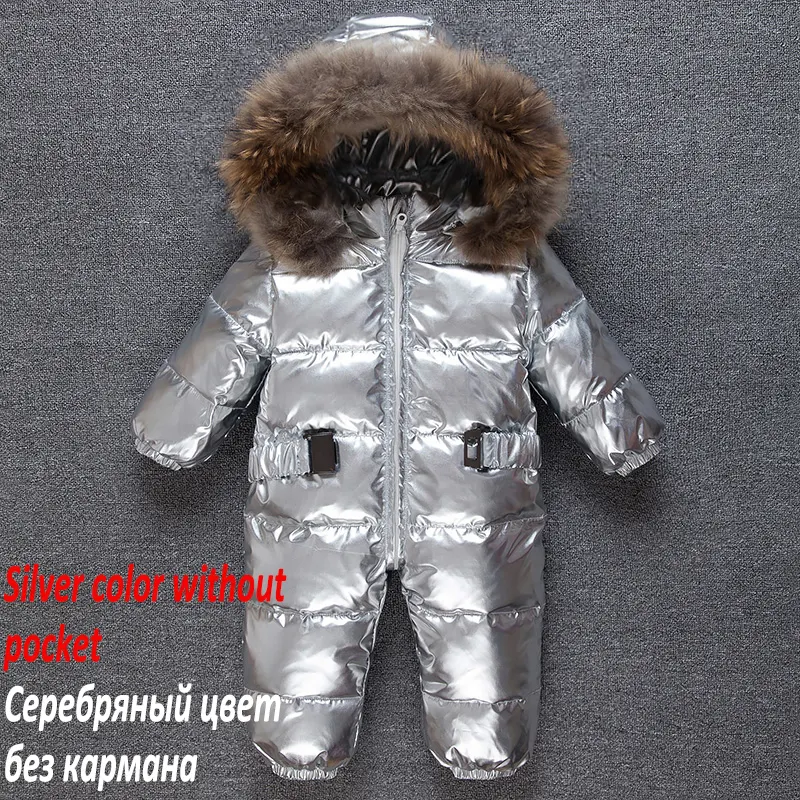 Winter Baby Warm Snowsuit Baby Jumpsuit Kinderen Jongens Meisjes Een Stuk Outfit Kinderen Beneden Kleding Overalls Voor Pasgeborenen