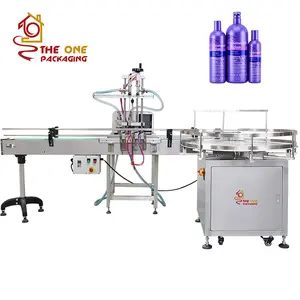 High Precision Easy Operate Automatic Shampoo Liquid Soap Detergent Essential Coconut Olive Oil Bottle Filling Machine