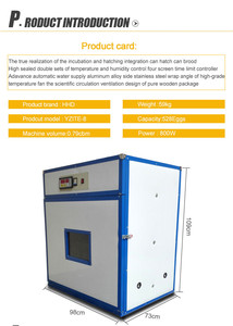 Incubateur automatique pour œufs de poulet HHD, garantie 3 ans, 528 œufs, à vendre, YZITE-8 - Product Image 6