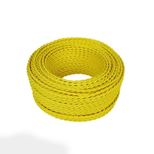 Color trenzado lámpara DIY cable eléctrico <span class=keywords><strong>2</strong></span> core <span class=keywords><strong>2</strong></span>*0,75mm tela de algodón cable de alimentación para retro Edison lámpara - Product Image 5
