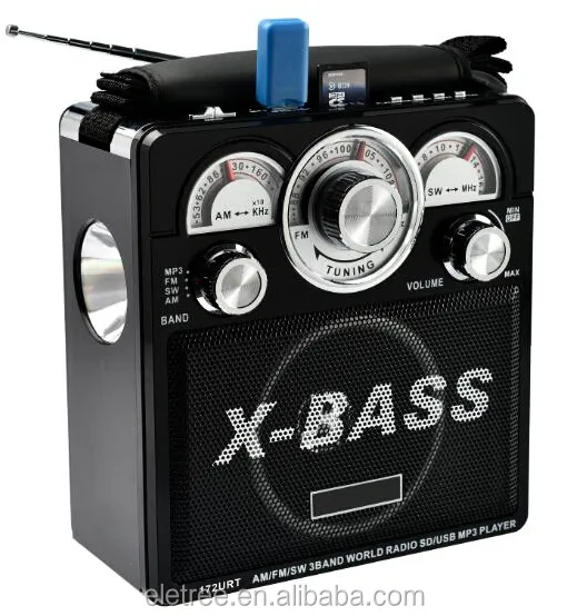 Ricaricabile X-BASS box altoparlante portatile radio am/fm