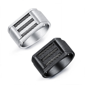 Bague en tungstène pour hommes, bijoux à la mode, style occidental, en acier inoxydable 316L, modèles, 2019