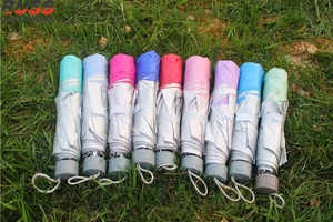 K242 8k quà tặng giá rẻ xách tay <span class=keywords><strong>mini</strong></span> có thể gập lại chống UV Ô dù cao su CN ô - Product Image 2