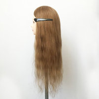 Poupée de Mannequin 100% cheveux humains, blonde clair, pour Salon de formation, tête d'entraînement, vente en gros