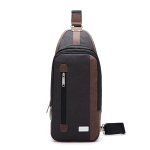 TINYAT Quanzhou Usine Classique Emballable Sac À Dos D'épaule Élingue En Nylon <span class=keywords><strong>Marron</strong></span> Commode Sac Hommes - Product Image 1
