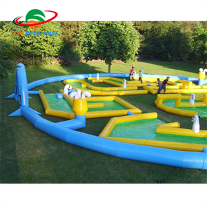 Mini golf <span class=keywords><strong>gonflable</strong></span> personnalisé à 9 trous, location/jeu <span class=keywords><strong>d</strong></span>'<span class=keywords><strong>extérieur</strong></span> amusant, Offre Spéciale trous - Product Image 4