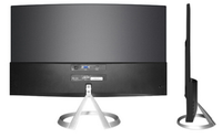 Écran incurvé TFT PC Gaming Monitor 24 pouces Résolution 1K/2K Affichage LED sans bordure pour DP 75Hz