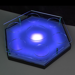 Nhựa có thể sạc lại <span class=keywords><strong>Acrylic</strong></span> LED bắn thắp sáng phục vụ khay LED chai hiển thị - Product Image 2