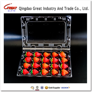Transporte de mascotas desechable, contenedor de concha transparente, <span class=keywords><strong>caja</strong></span> de plástico de <span class=keywords><strong>fruta</strong></span> <span class=keywords><strong>para</strong></span> embalaje de fresa - Product Image 4
