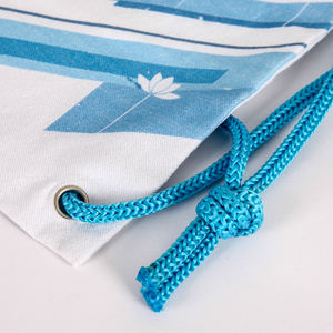 Katoenen Canvas Gym Sport Plunjezak Lichtgewicht Modieuze Stijl Wasbare Letter String Voor Promotioneel Gebruik Op Maat Gemaakte Logo Afdrukken - Product Image 6