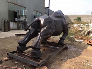 Escultura de Toro Decorativa Abstracta para Jardín, para Exteriores - Product Image 4