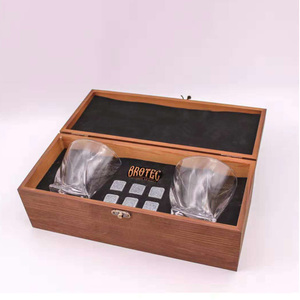 2021 whiskey stones gift sets with wood box