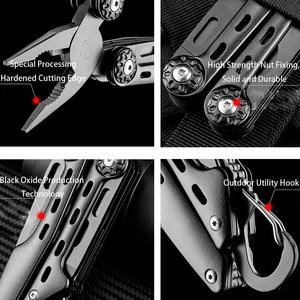 Đa Dao <span class=keywords><strong>10</strong></span> Trong <span class=keywords><strong>1</strong></span> Thép Không Gỉ Có Thể Gập Lại Pocket Multitool Kìm Đa Công Cụ Với Vỏ Bọc Cho Sự Sống Còn Ngoài Trời Đi Bộ Đường Dài Cắm Trại - Product Image 5