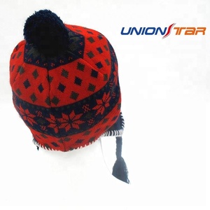 หมวกบีนนี่แบบถักหมวกแบบปิดหูพร้อมที่ปิดหู - Product Image 2