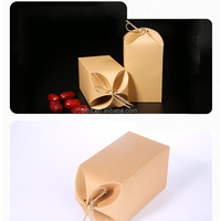 Boîtes saisonnières personnalisées en papier kraft brun pour l'emballage de fleurs de thé sec Boîtes d'emballage alimentaire jetables pour livraison de nourriture à emporter