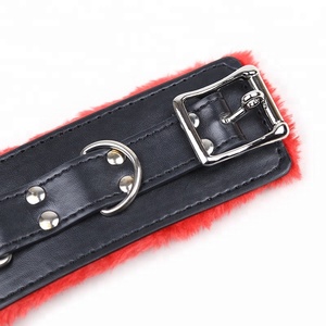Fabriek Pu Lederen Sexy Handboeien Terughoudendheid <span class=keywords><strong>Bondage</strong></span> Kleding Voor Mannelijke Fetisj Bdsm Games Harige Verlangen Handboeien - Product Image 5