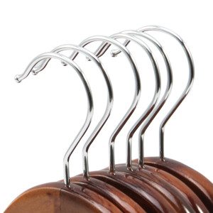 <span class=keywords><strong>Vintage</strong></span> style brown di vestiti di legno gancio per il negozio - Product Image 2
