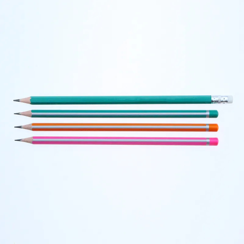 Customized Triangular Shape Black Lead Hb Plastic Pencils